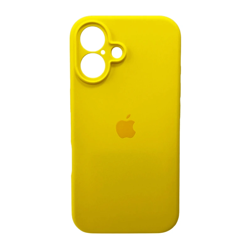 Чохол для смартфона Silicone Full Case AA Camera Protect for Apple iPhone 16 56,Sunny Yellow — Nobrand
