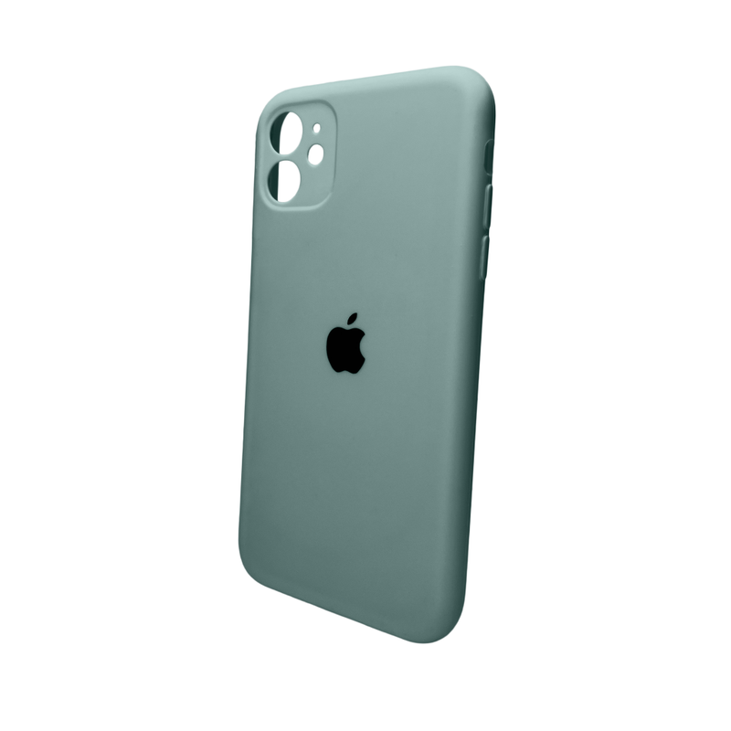 Чохол для смартфона Silicone Full Case AA Camera Protect for Apple iPhone 11 Pro Max кругл 46,Pine Green — Nobrand