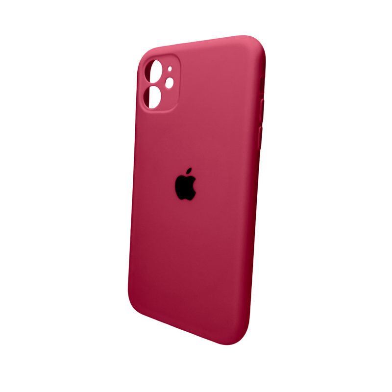 Чохол для смартфона Silicone Full Case AA Camera Protect for Apple iPhone 11 Pro Max кругл 35,Maroon — Nobrand
