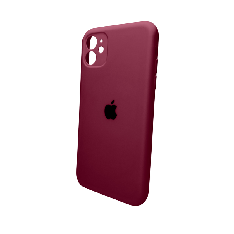 Чохол для смартфона Silicone Full Case AA Camera Protect for Apple iPhone 11 Pro кругл 47,Plum — Nobrand