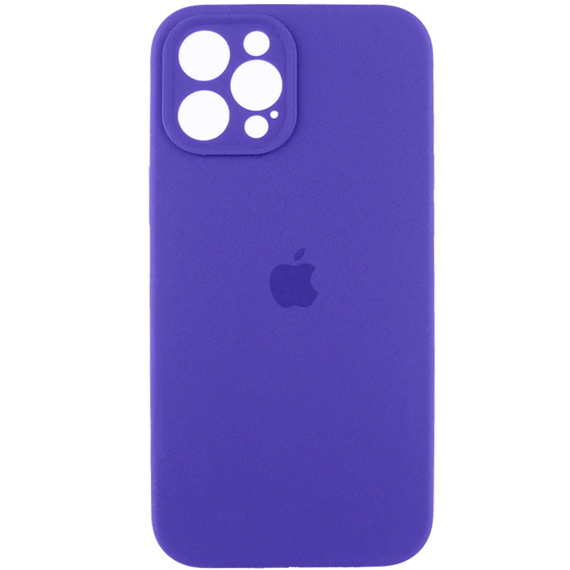 Чохол для смартфона Silicone Full Case AA Camera Protect for Apple iPhone 12 Pro 22,Dark Purple — Nobrand