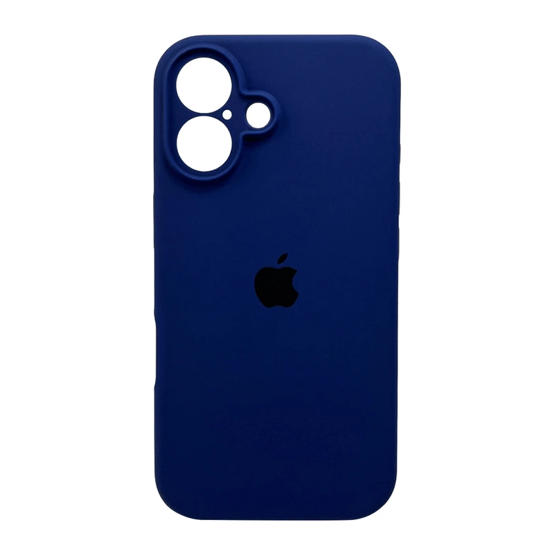 Чохол для смартфона Silicone Full Case AA Camera Protect for Apple iPhone 16 39,Navy Blue — Nobrand