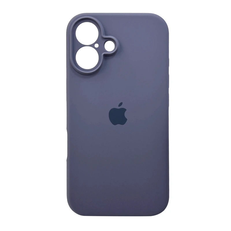 Чохол для смартфона Silicone Full Case AA Camera Protect for Apple iPhone 16 28,Lavender Grey — Nobrand
