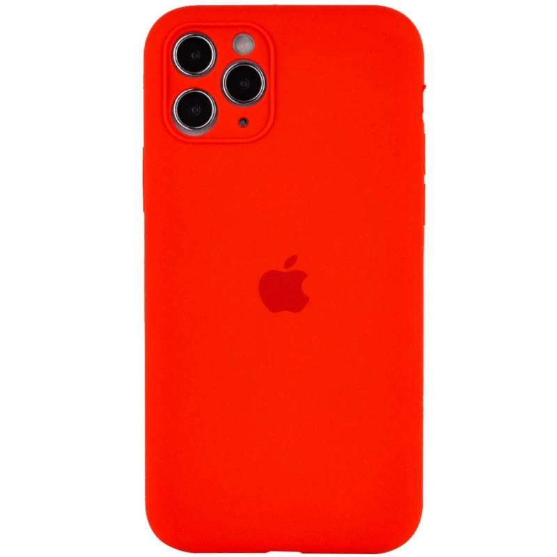 Чохол для смартфона Silicone Full Case AA Camera Protect for Apple iPhone 12 Pro 11,Red — Nobrand