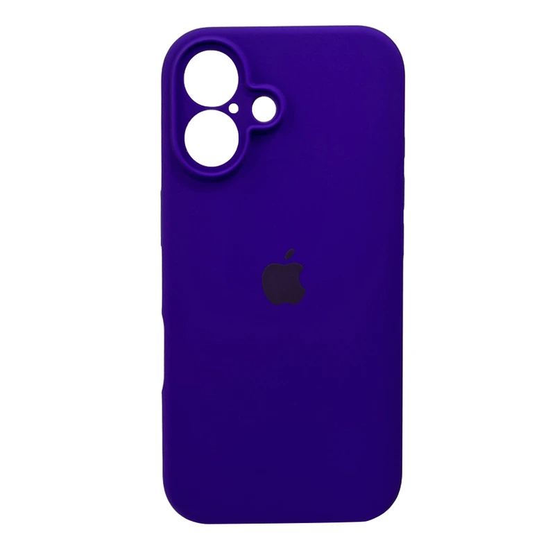 Чохол для смартфона Silicone Full Case AA Camera Protect for Apple iPhone 16 22,Dark Purple — Nobrand