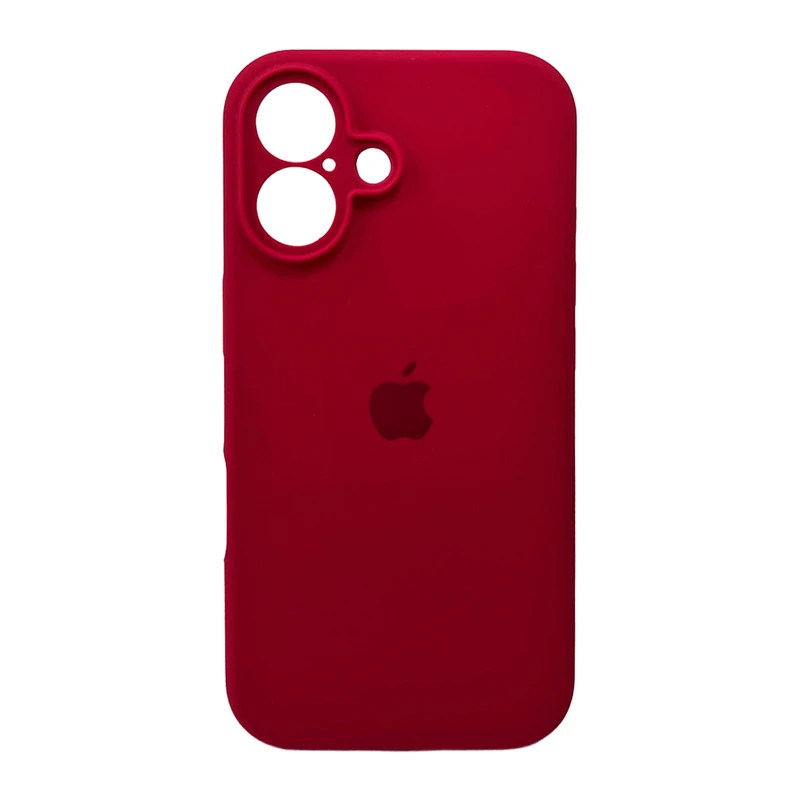 Чохол для смартфона Silicone Full Case AA Camera Protect for Apple iPhone 16 35,Maroon — Nobrand