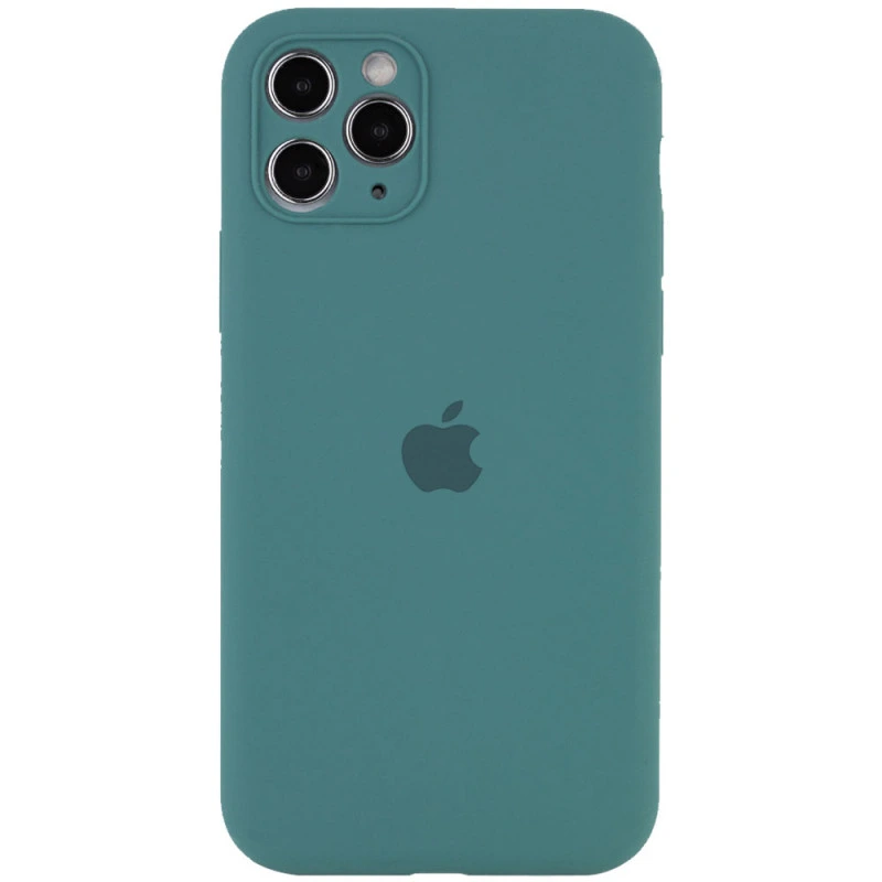 Чохол для смартфона Silicone Full Case AA Camera Protect for Apple iPhone 12 Pro Max 46,Pine Green — Nobrand