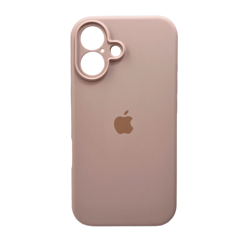 Чохол для смартфона Silicone Full Case AA Camera Protect for Apple iPhone 16 15,Pink Sand
