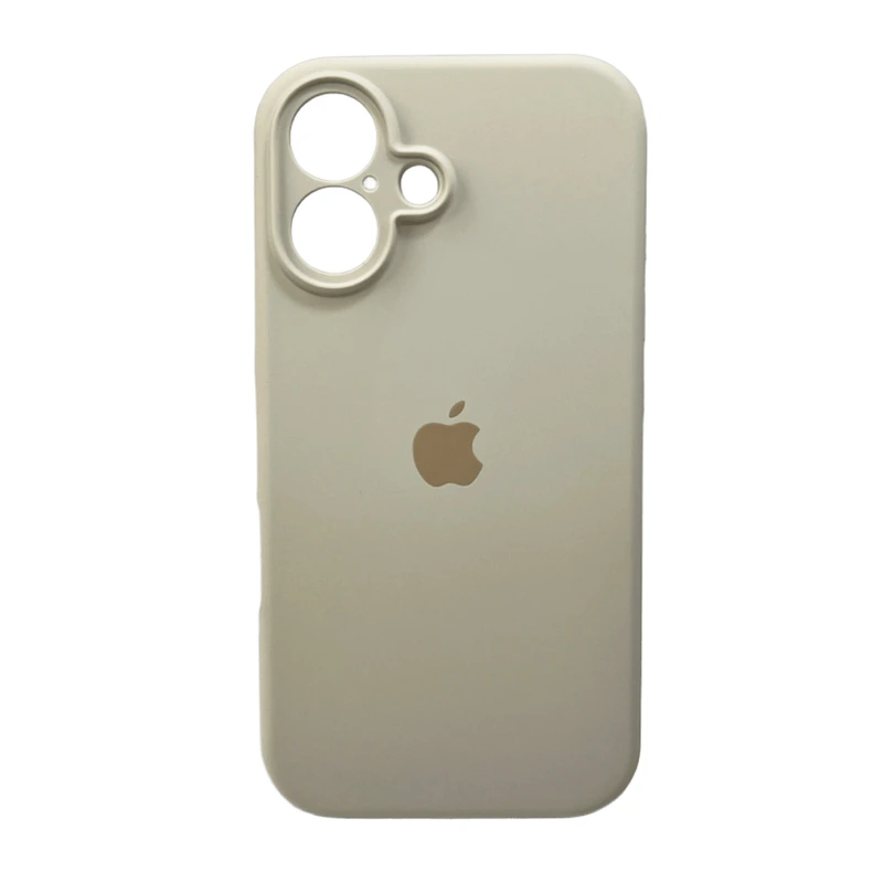 Чохол для смартфона Silicone Full Case AA Camera Protect for Apple iPhone 16 9,Antique White — Nobrand
