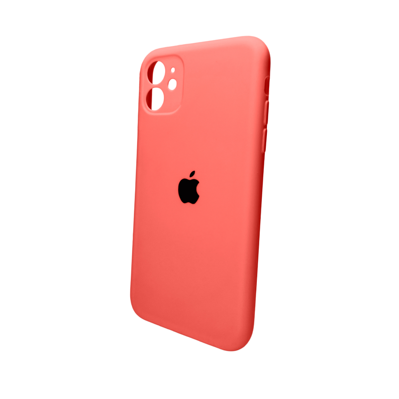 Чохол для смартфона Silicone Full Case AA Camera Protect for Apple iPhone 11 Pro Max кругл 18,Peach — Nobrand
