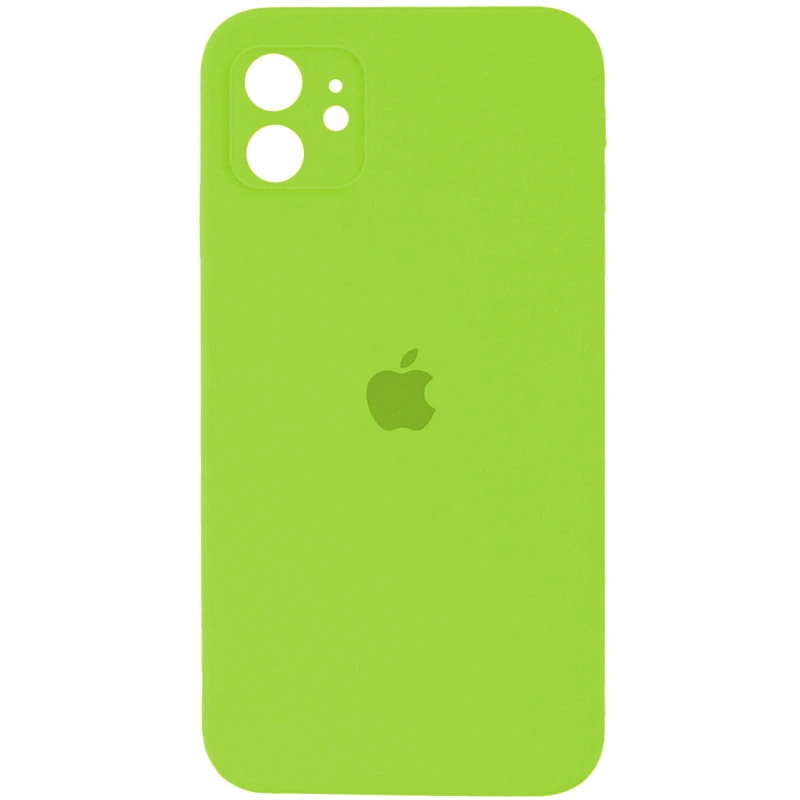 Чохол для смартфона Silicone Full Case AA Camera Protect for Apple iPhone 12 24,Shiny Green