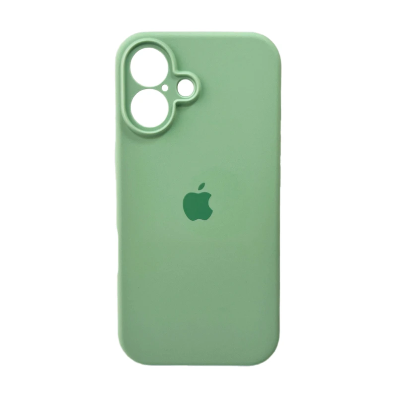 Чохол для смартфона Silicone Full Case AA Camera Protect for Apple iPhone 16 51,Avokado Green — Nobrand