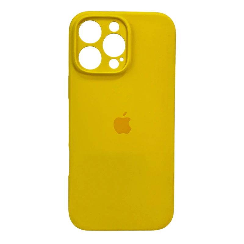 Чохол для смартфона Silicone Full Case AA Camera Protect for Apple iPhone 16 Pro 56,Sunny Yellow — Nobrand