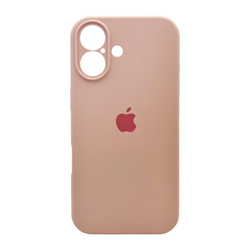 Чохол для смартфона Silicone Full Case AA Camera Protect for Apple iPhone 17 15,Pink Sand — Nobrand