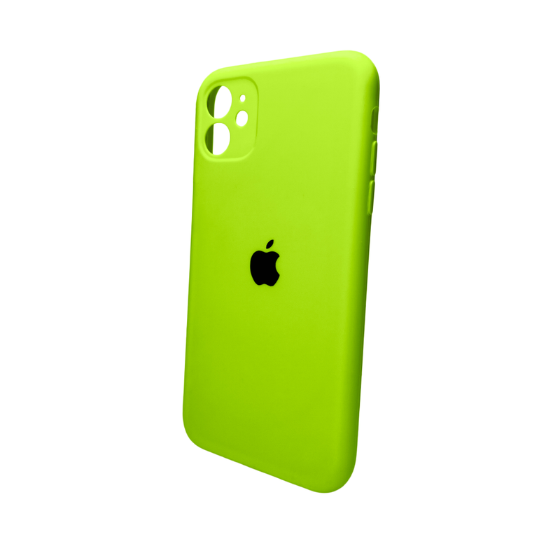 Чохол для смартфона Silicone Full Case AA Camera Protect for Apple iPhone 11 Pro кругл 24,Shiny Green — Nobrand
