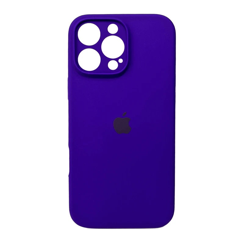 Чохол для смартфона Silicone Full Case AA Camera Protect for Apple iPhone 16 Pro 22,Dark Purple — Nobrand
