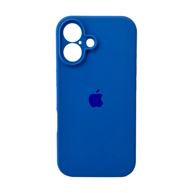 Чохол для смартфона Silicone Full Case AA Camera Protect for Apple iPhone 16 3,Royal Blue — Nobrand