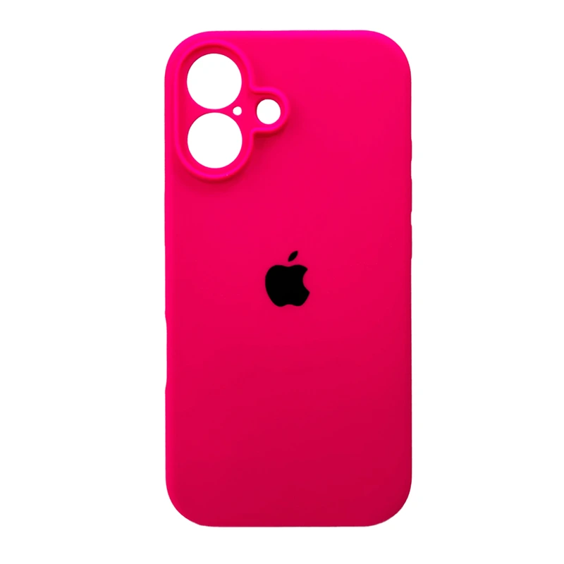 Чохол для смартфона Silicone Full Case AA Camera Protect for Apple iPhone 16 23,Shiny Pink — Nobrand