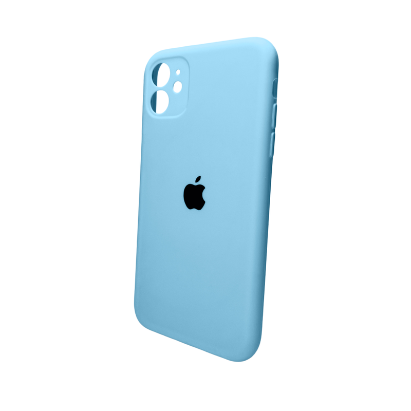 Чохол для смартфона Silicone Full Case AA Camera Protect for Apple iPhone 11 Pro Max кругл 44,Light Blue — Nobrand