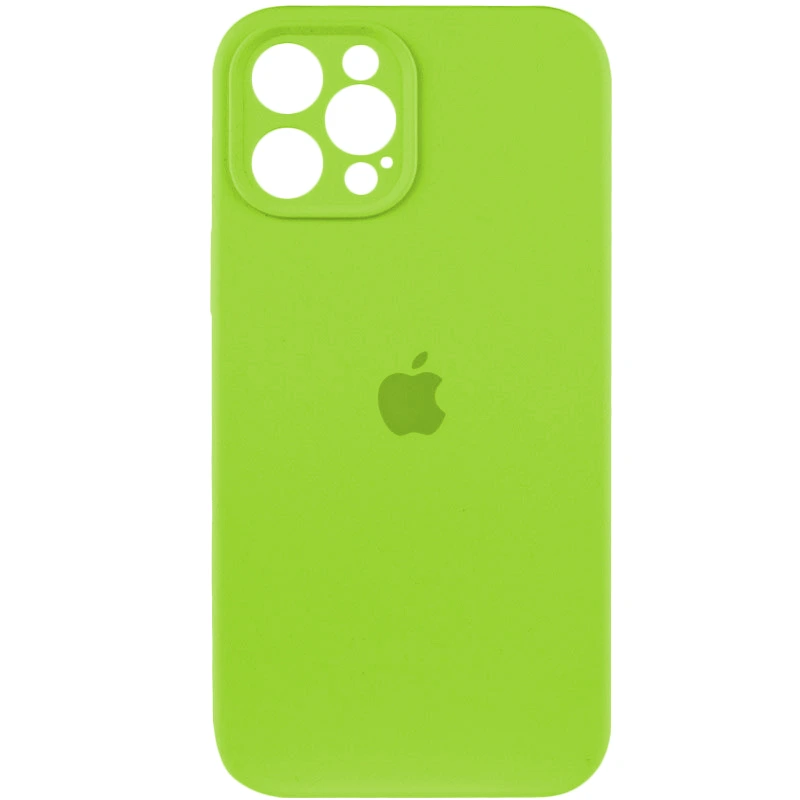 Чохол для смартфона Silicone Full Case AA Camera Protect for Apple iPhone 12 Pro Max 24,Shiny Green — Nobrand