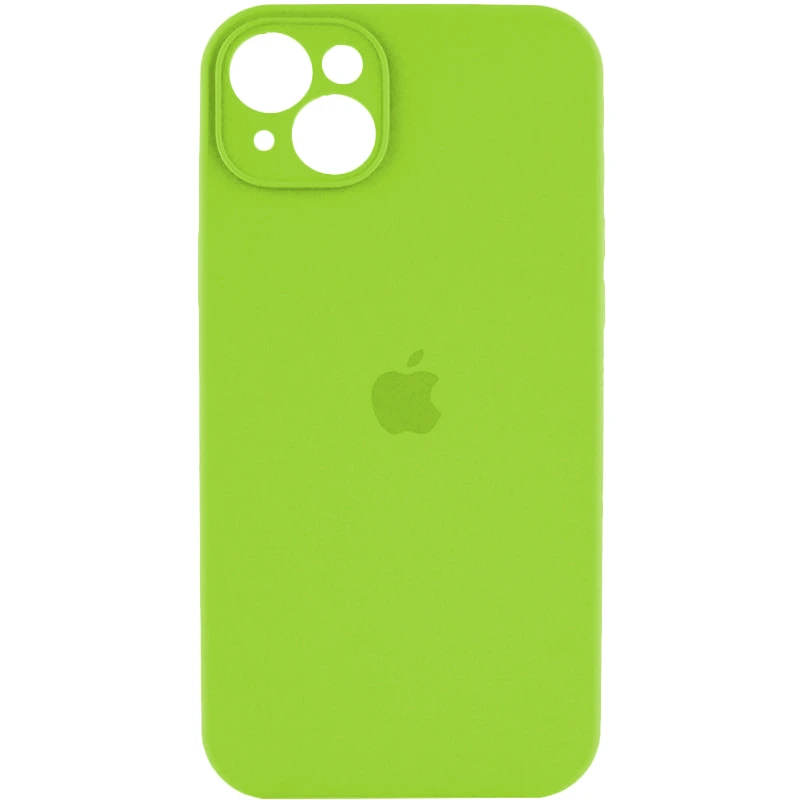 Чохол для смартфона Silicone Full Case AA Camera Protect for Apple iPhone 15 24,Shiny Green — Nobrand