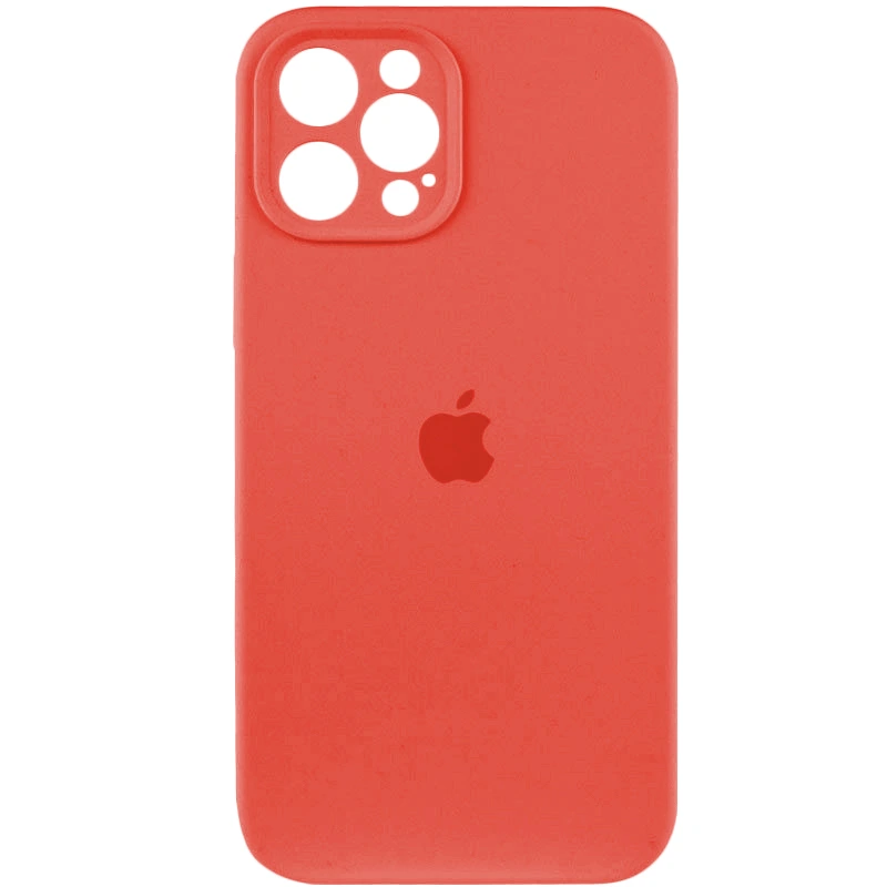 Чохол для смартфона Silicone Full Case AA Camera Protect for Apple iPhone 12 Pro 18,Peach — Nobrand