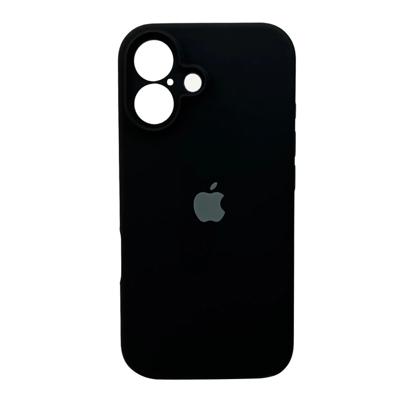 Чохол для смартфона Silicone Full Case AA Camera Protect for Apple iPhone 16 14,Black — Nobrand