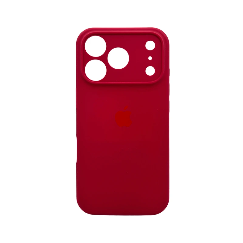 Чохол для смартфона Silicone Full Case AA Camera Protect for Apple iPhone 17 Pro Max 21,Rose Red — Nobrand