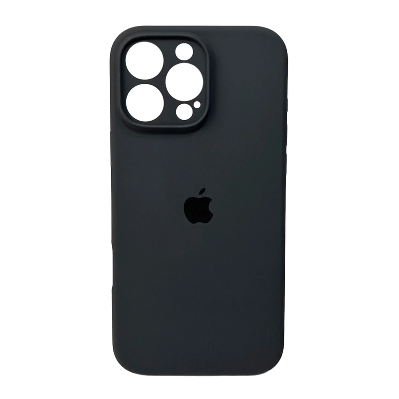 Чохол для смартфона Silicone Full Case AA Camera Protect for Apple iPhone 16 Pro Max 12,Dark Grey — Nobrand