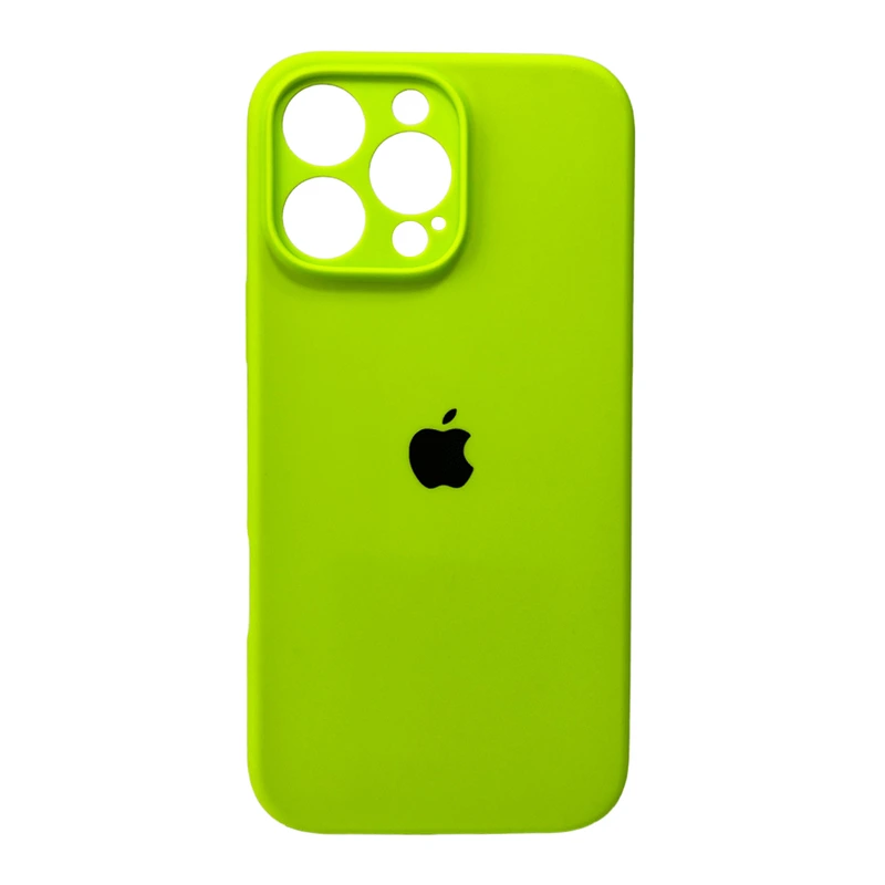 Чохол для смартфона Silicone Full Case AA Camera Protect for Apple iPhone 16 Pro 24,Shiny Green — Nobrand