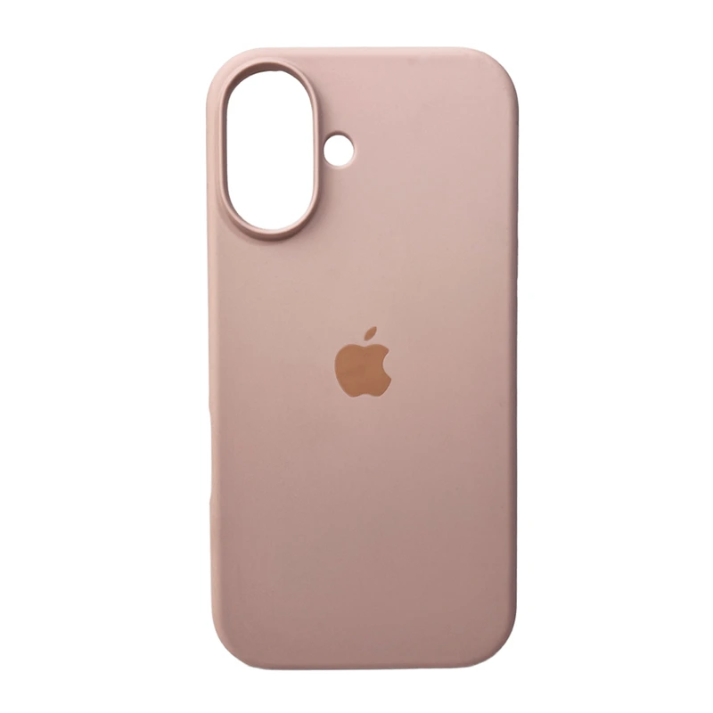 Чохол для смартфона Silicone Full Case AA Open Cam for Apple iPhone 16 15,Pink Sand — Nobrand