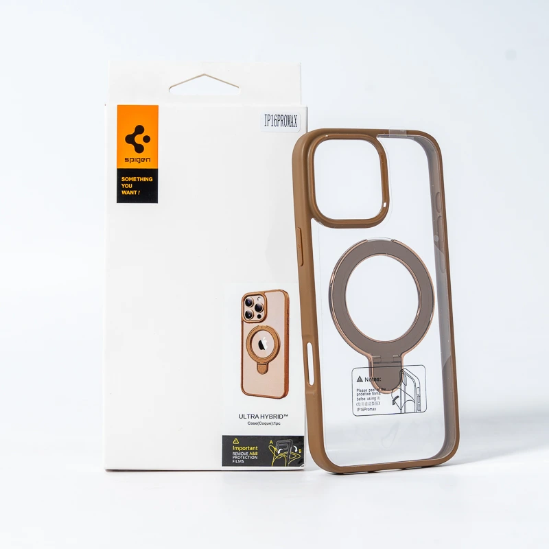 Чохол для смартфона Spigen AAA Magnetic Ring for Apple iPhone 16 Pro Brown — Nobrand
