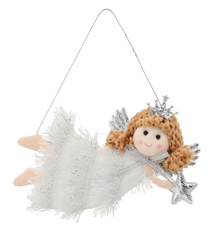Прикраса-підвіска Chomik "Фея" 13х7 см, біла, зірка