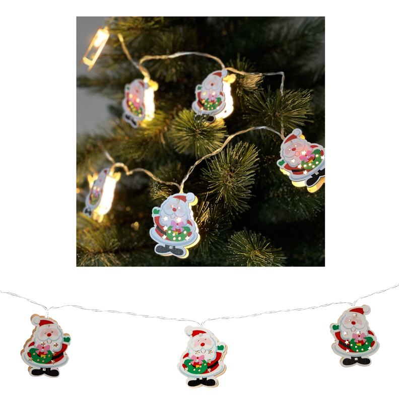 Гірлянда світлодіодна "Санта Клаус" Chomik, 1,65 м, 10 LED теплий білий