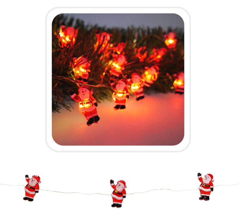Гірлянда-струна "Санта", "Chomik", 2,2 м, 20 LED теплий білий