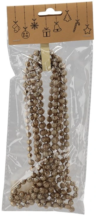 Гірлянда декоративна Chomik "Буси" 2.7м Ø6 мм, пластик, шампань