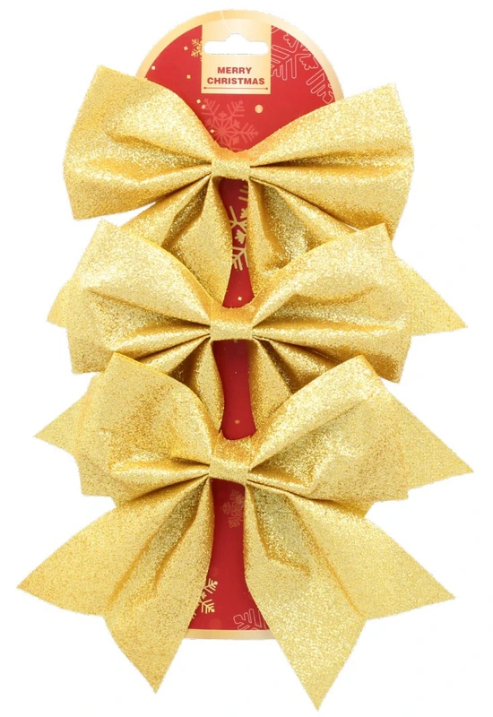 Банти декоративні Chomik текстиль, 3 шт, золоті