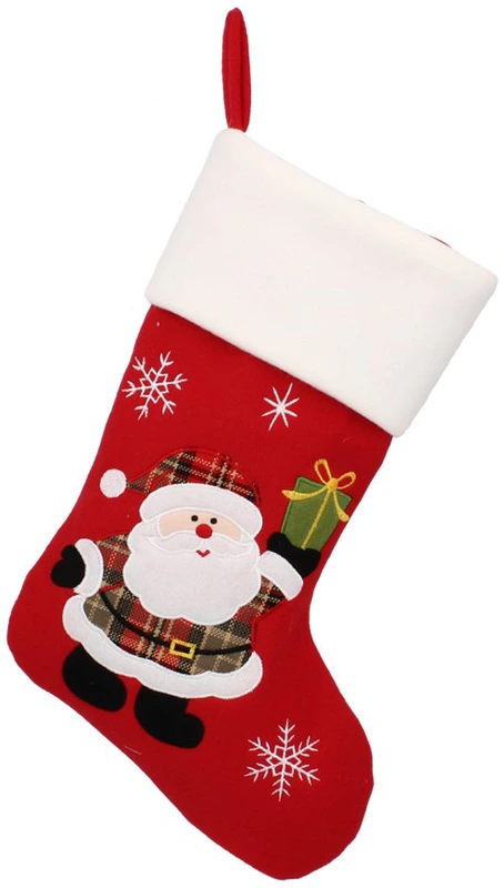 Шкарпетка новорічна Chomik декоративна 45 см, червона, Cанта