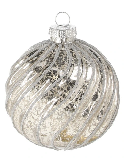 Ялинкова скляна прикраса Chomik 8 см, куля
