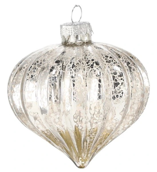 Ялинкова скляна прикраса Chomik 8 см, дзига