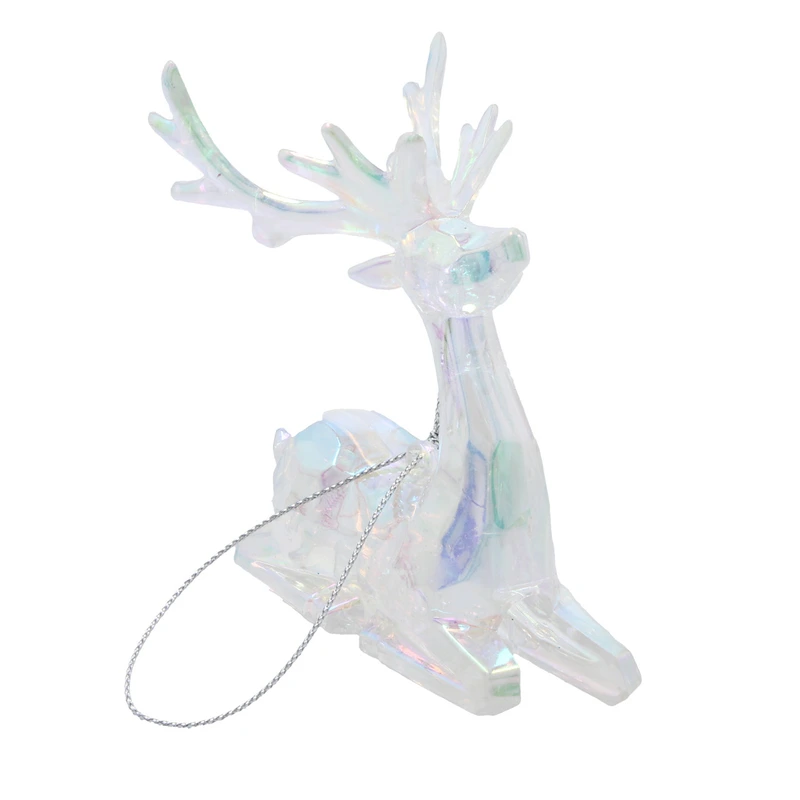 Прикраса декоративна Chomik Олень, пластик, перламутр, 8х9 см