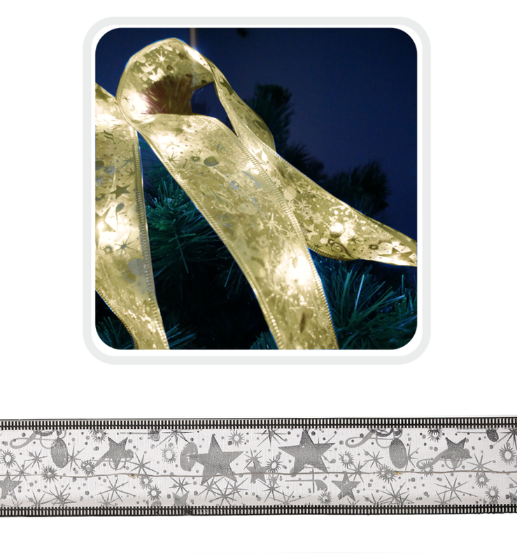 Гірлянда-стрічка срібляста Chomik, 5,2 м, 50 LED теплий білий