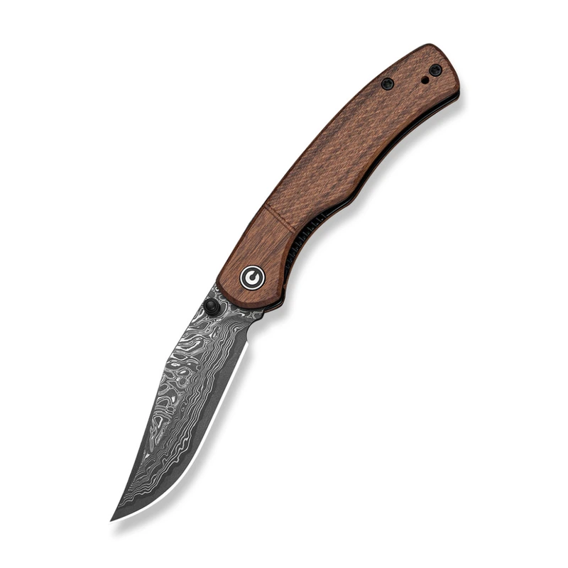 Ніж складаний кишеньковий Civivi Clingman (7.6 см) Damascus / Guibourtia Wood дерево — Civivi