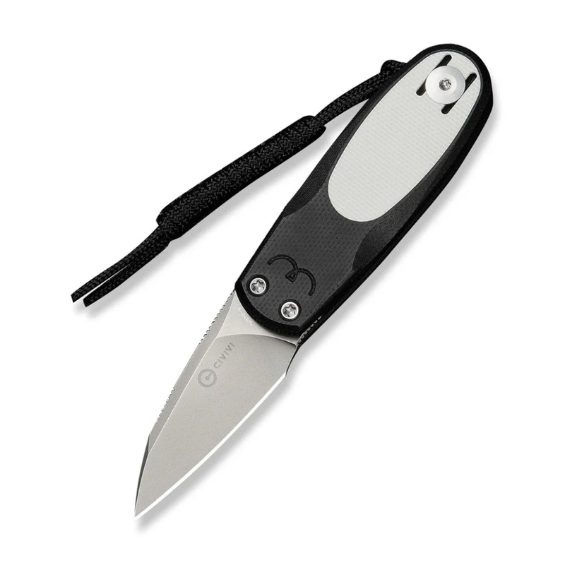 Ніж складаний кишеньковий Civivi Purr, (4.65 см) Nitro-V / G10 чорний/білий — Civivi