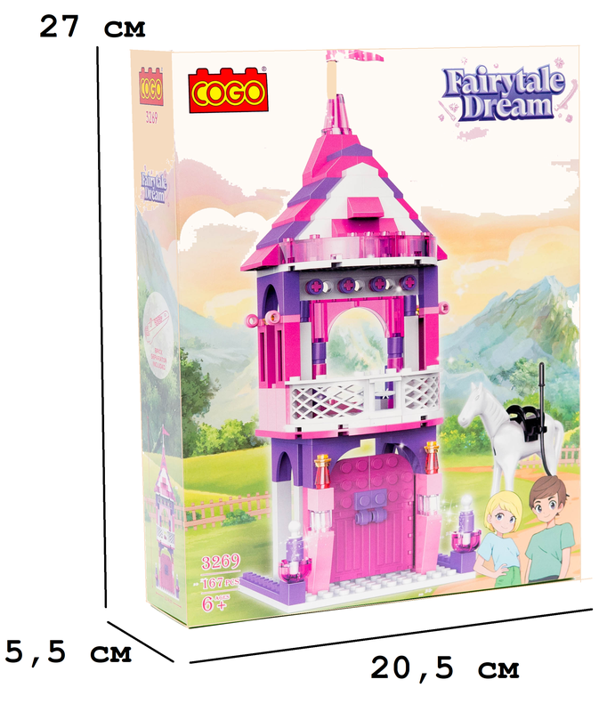 Конструктор "Дівчатка" (167 елм.) Принц на коні / COGO — COGO