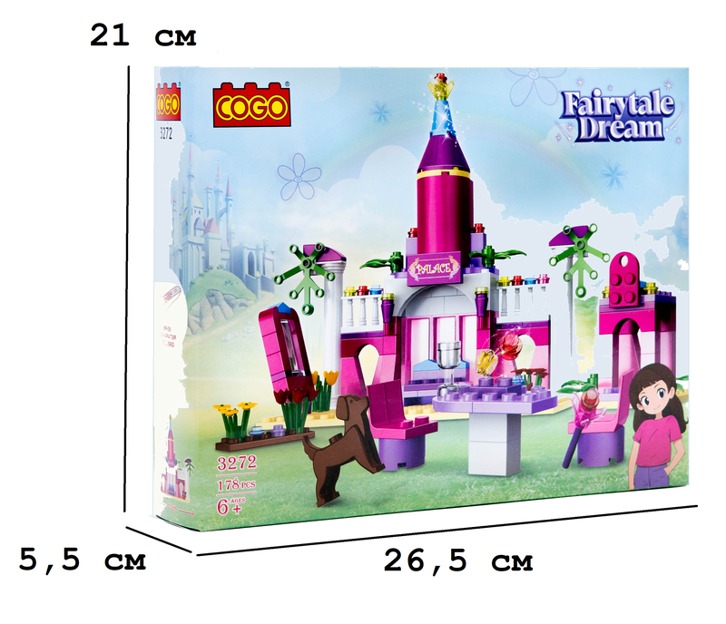 Конструктор "Дівчатка" (178 елм.) Палац / COGO — COGO