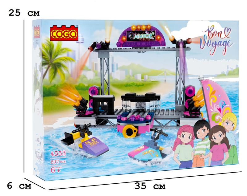 Конструктор "Дівчатка" (297 елм.) Концерт / COGO — COGO