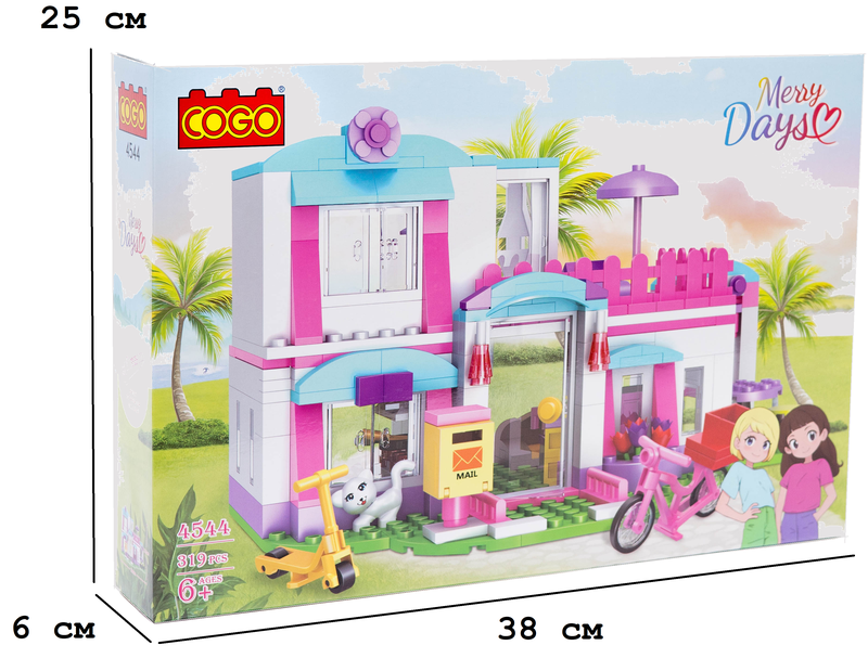 Конструктор "Дівчатка" (319 елм.) Сонячний маєток / COGO — COGO