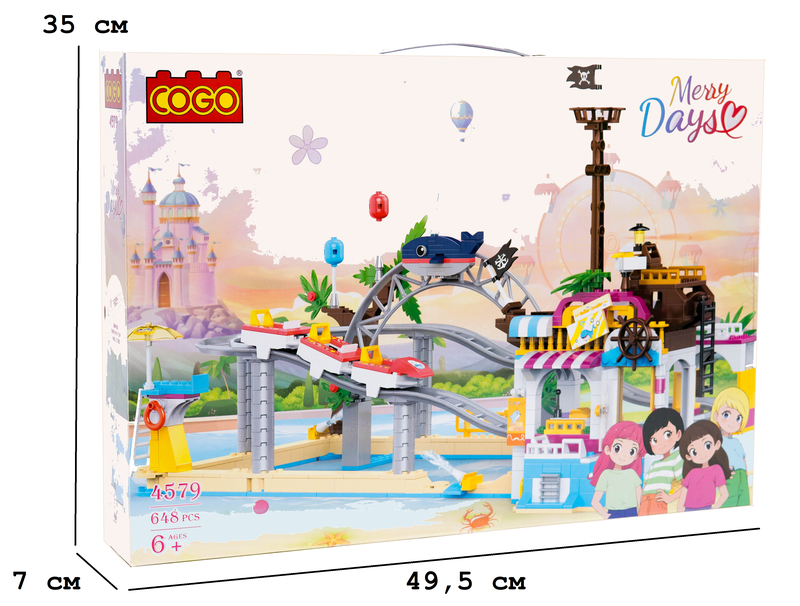 Конструктор "Дівчатка" (648 елм.) Американські гірки / COGO — COGO