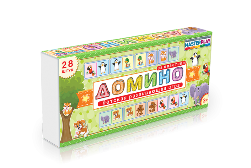 Дитяча гра доміно "Звірятка" 1-093 від 3-х років — Colorplast
